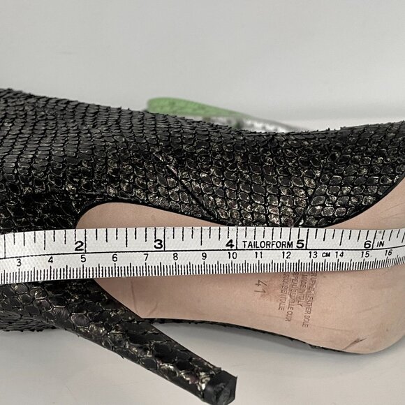 NWOT - Cavallini All Leather High Heel Boots in Reptile Print - Made in Italy - Picture 13 of 15
